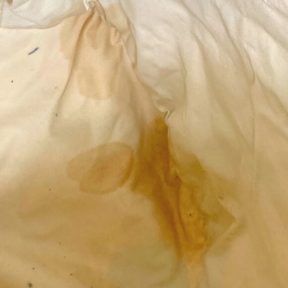 HERMES Flower Parrot Bird Pattern Purse vintage Shoulder Bag cotton Orange/Green - Picture 7 of 10